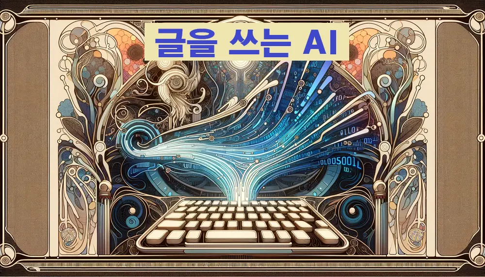 AI 글쓰기 도구를 형상화한 이미지